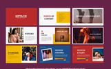 Retage Pro keynote šablona Malý screenshot Šablona pro Keynote "Retage"