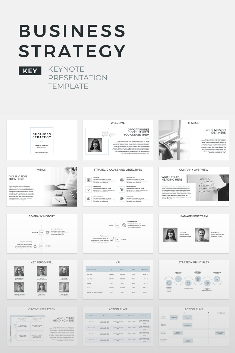 business strategy presentation keynote
