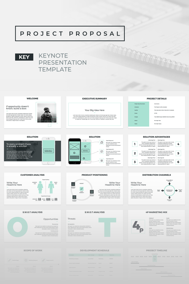 project proposal presentations keynote template 70570