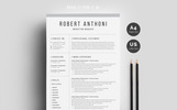 Robert Anthoni Clean Resume Theme Small Screenshot Robert Anthoni Clean Resume Template