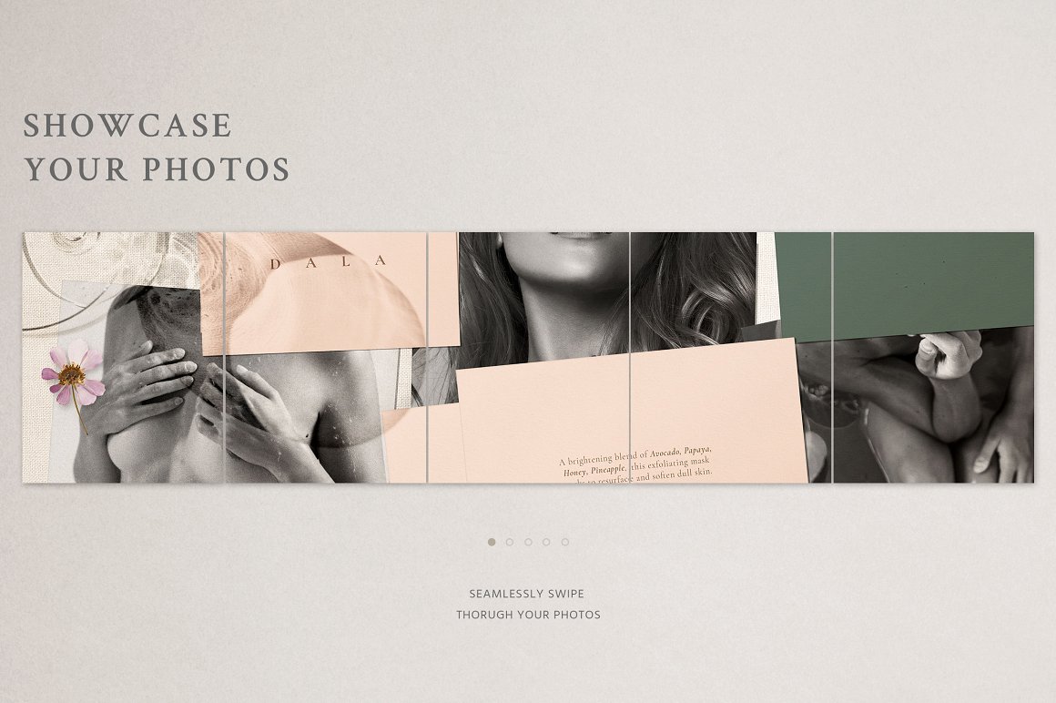 Download Шаблон для соцсетей "Dala - Carousel Post Templates for Social Media" / Dala - Carousel Post Templates for Social Media - Шаблон для соцсетей на тему графика carousel,slider,socialkit,social,socialmedia,puzzle,slide-puzle,brending,template,instagram,portfolio,gallery,moodboard