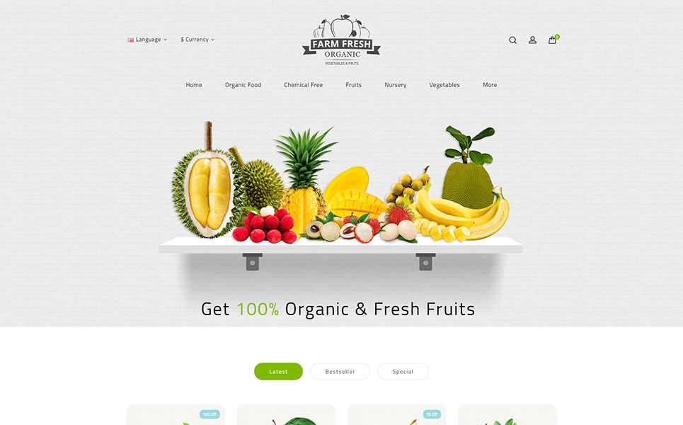 Fresh - Organic OpenCart Template Fresh - Organic OpenCart Template