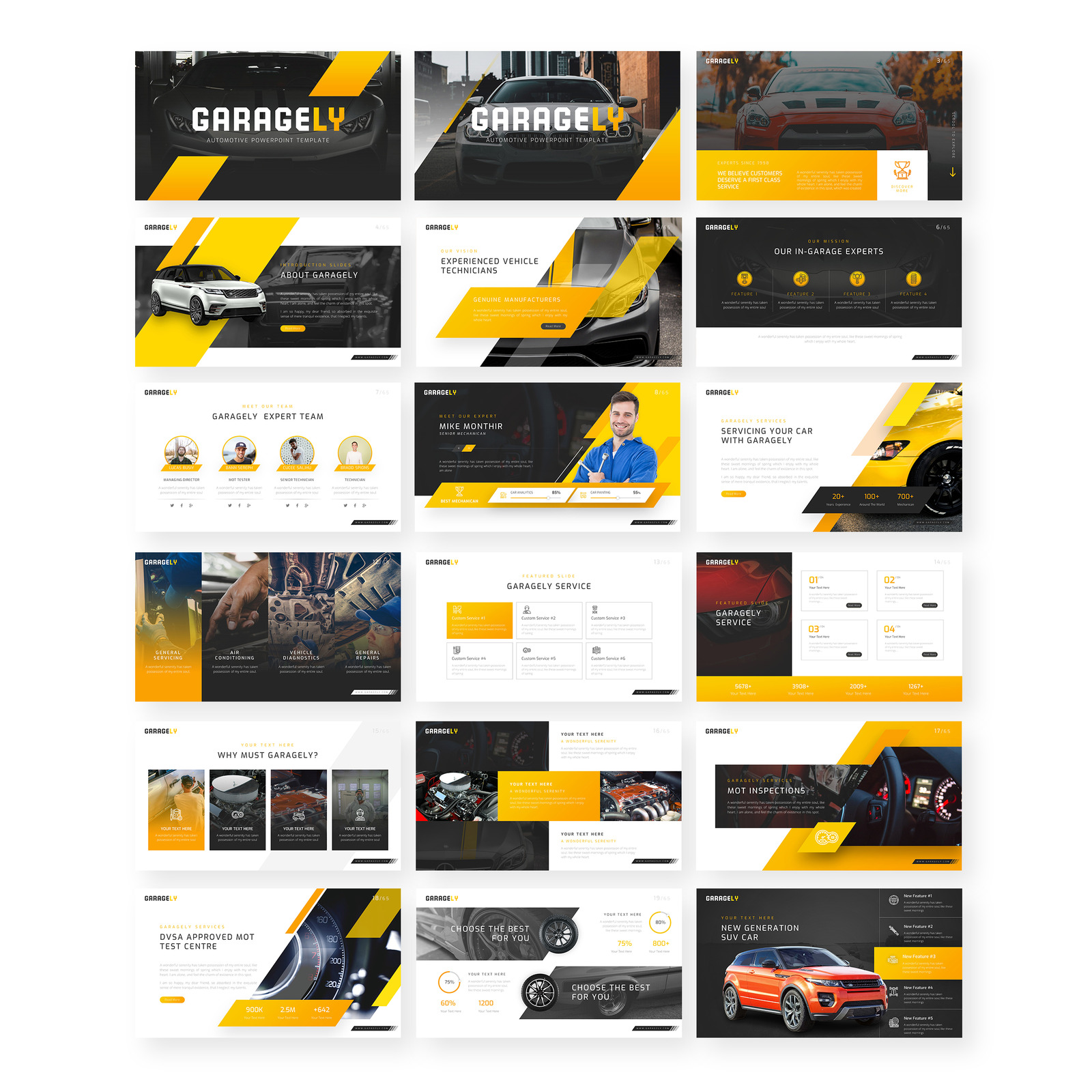 Garagely Automotive Powerpoint Template Templatemonster Garagely Automotive Powerpoint Template Templatemonster