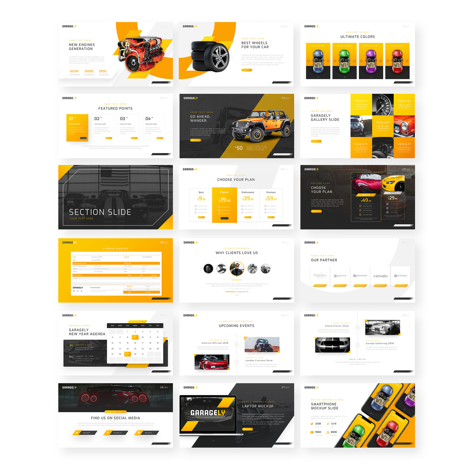 Garagely Automotive Powerpoint Template Templatemonster Garagely Automotive Powerpoint Template Templatemonster