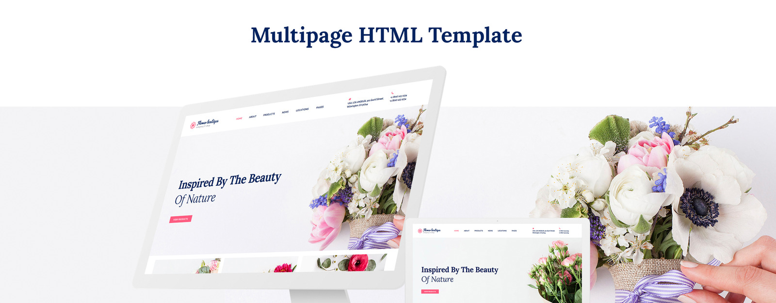 Flower Boutique Multipage HTML5 Website Template