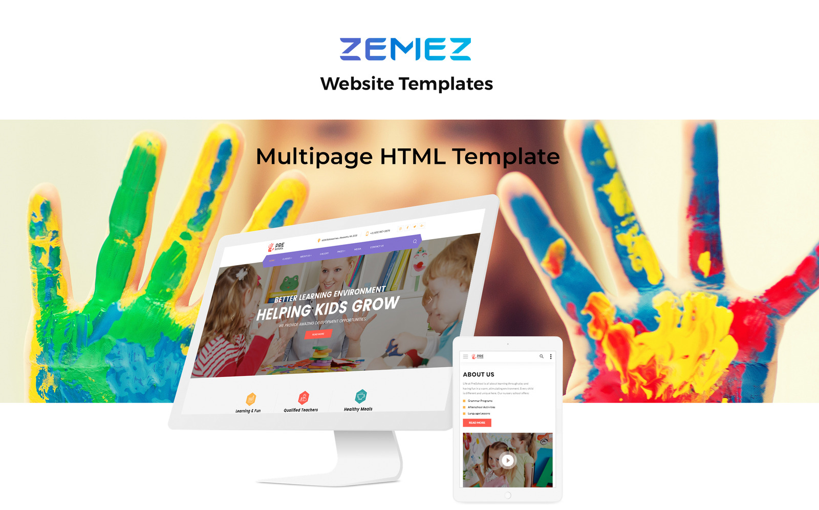 Preschool - Education Multipage Clean HTML Website Template