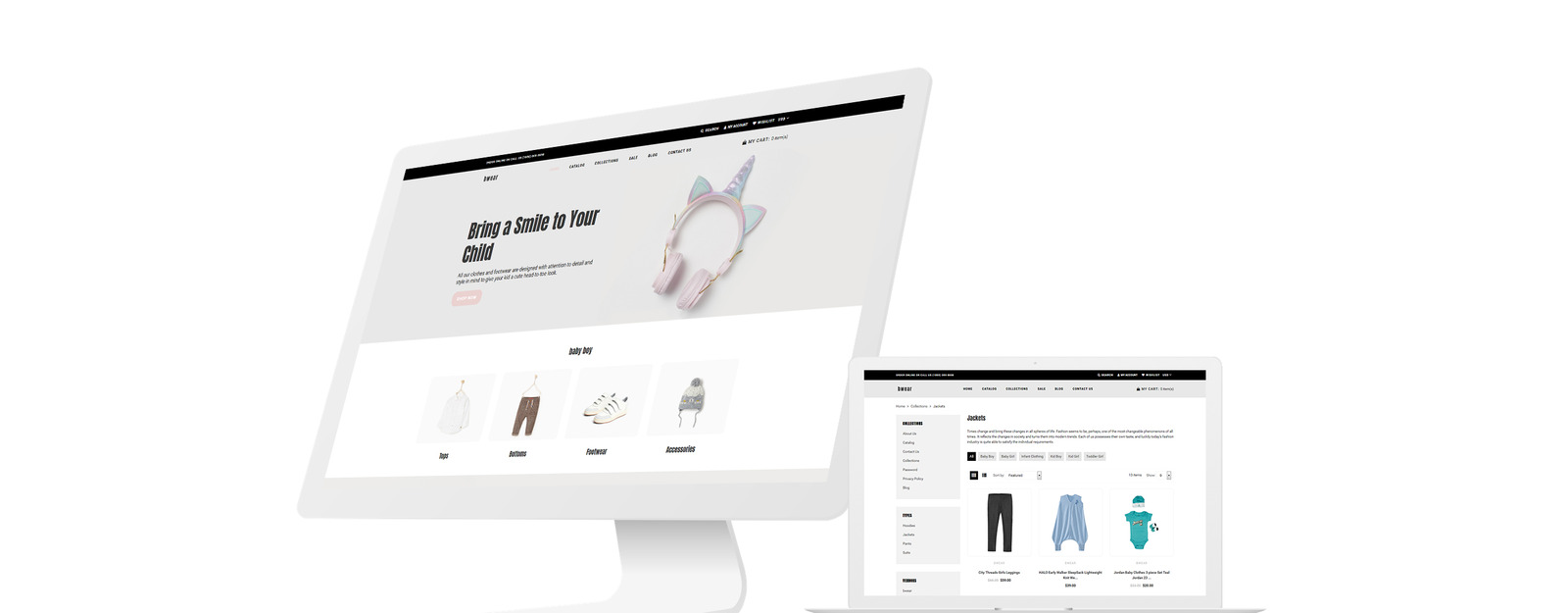 Bwear Baby Clothing Store Modern Shopify Theme