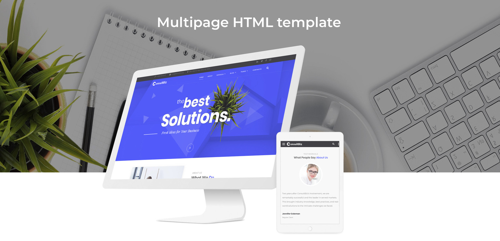ConsultBiz - Financial Advisor Multipage Classic HTML Bootstrap Website ...