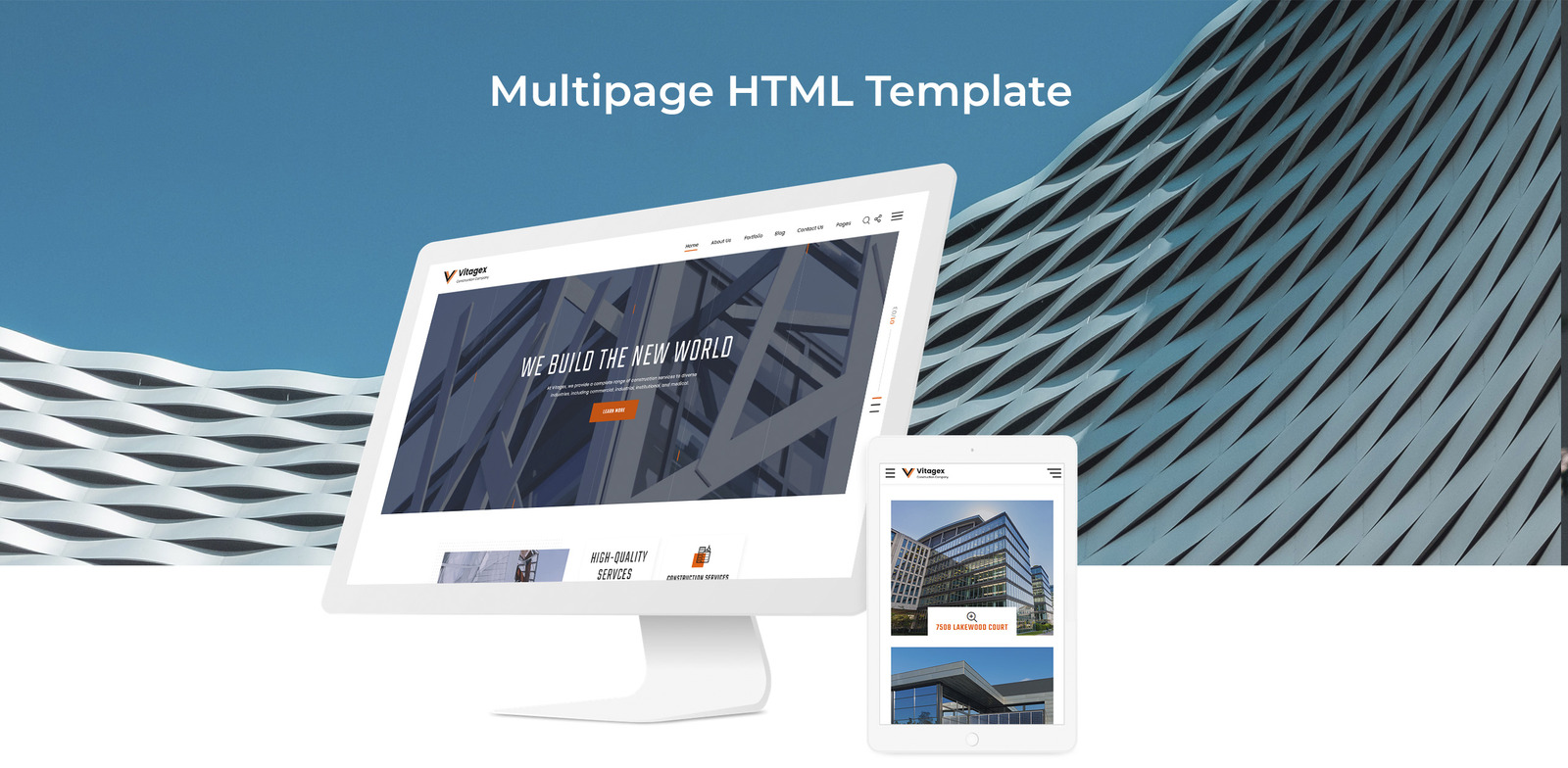 Vitagex - Construction Company Multipage Modern HTML Website Template
