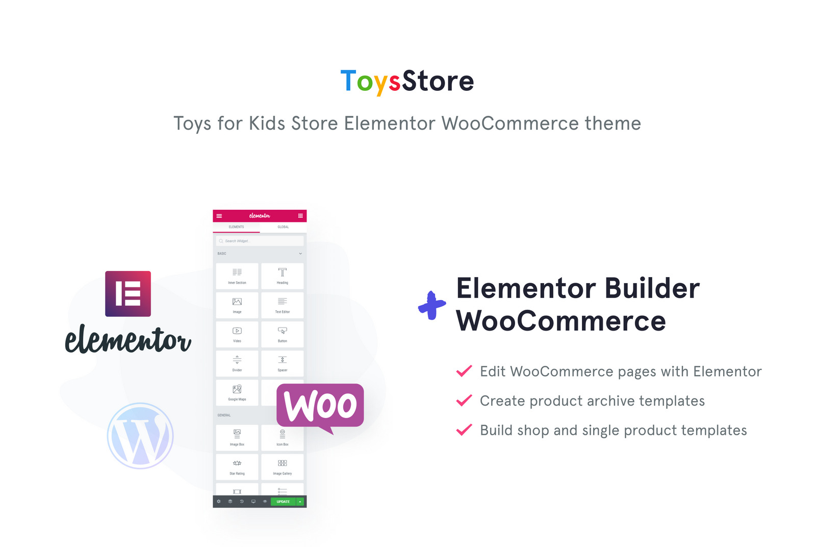 Toys store Bright And Joyful Mega Toy Store site Theme