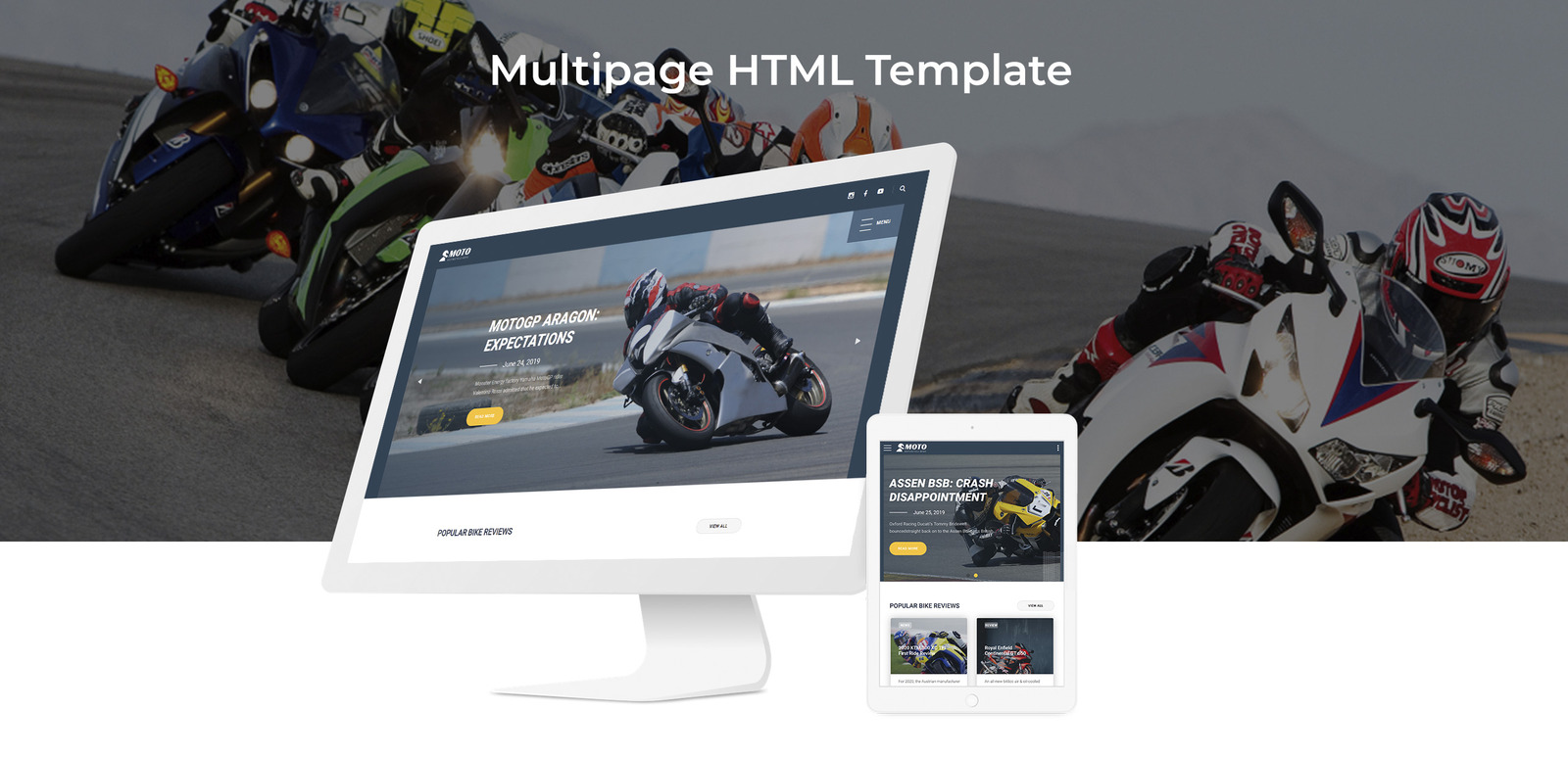 MOTO Motorcycle Sports site Template TemplateMonster