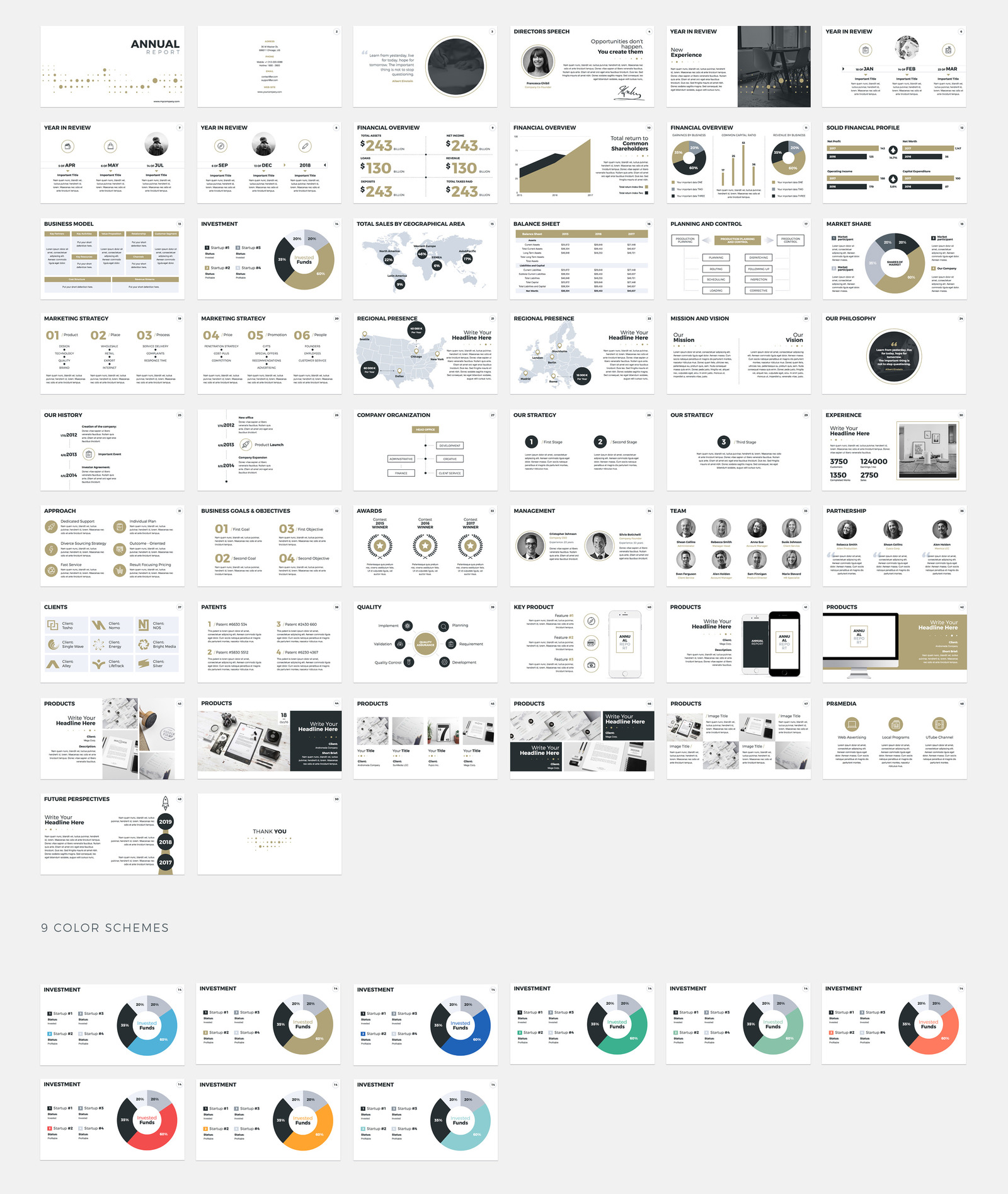 Annual Report Creative - Keynote template - TemplateMonster