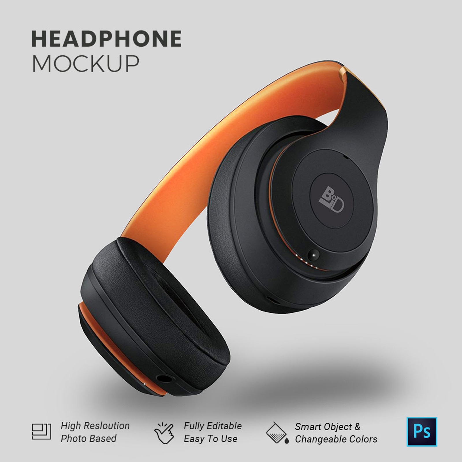 HeadPhone product mockup 147013 TemplateMonster