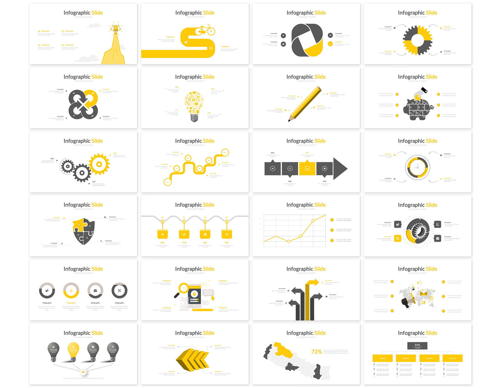 Yellow Modern Presentation PowerPoint template