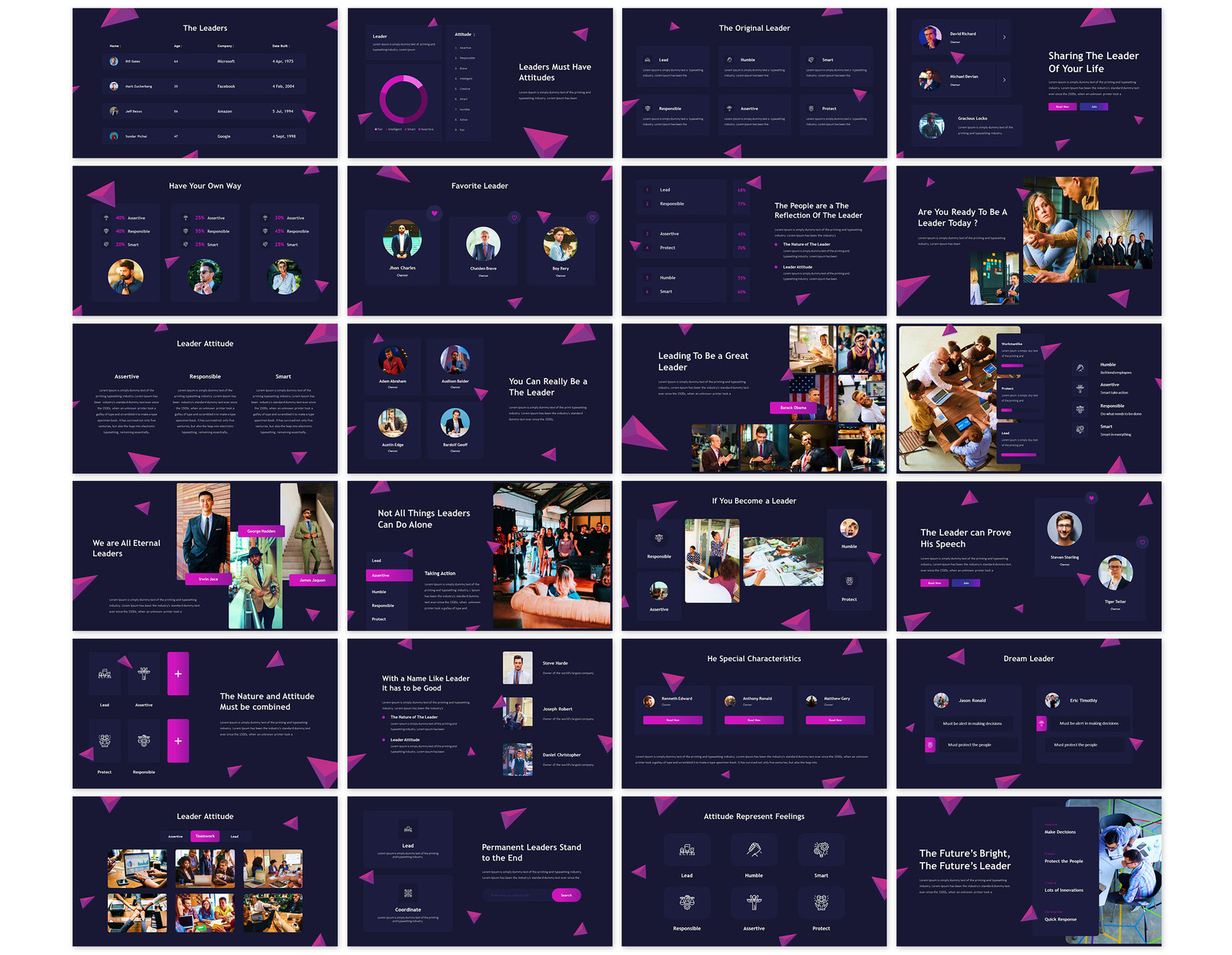 Leadership Presentation PowerPoint template - TemplateMonster