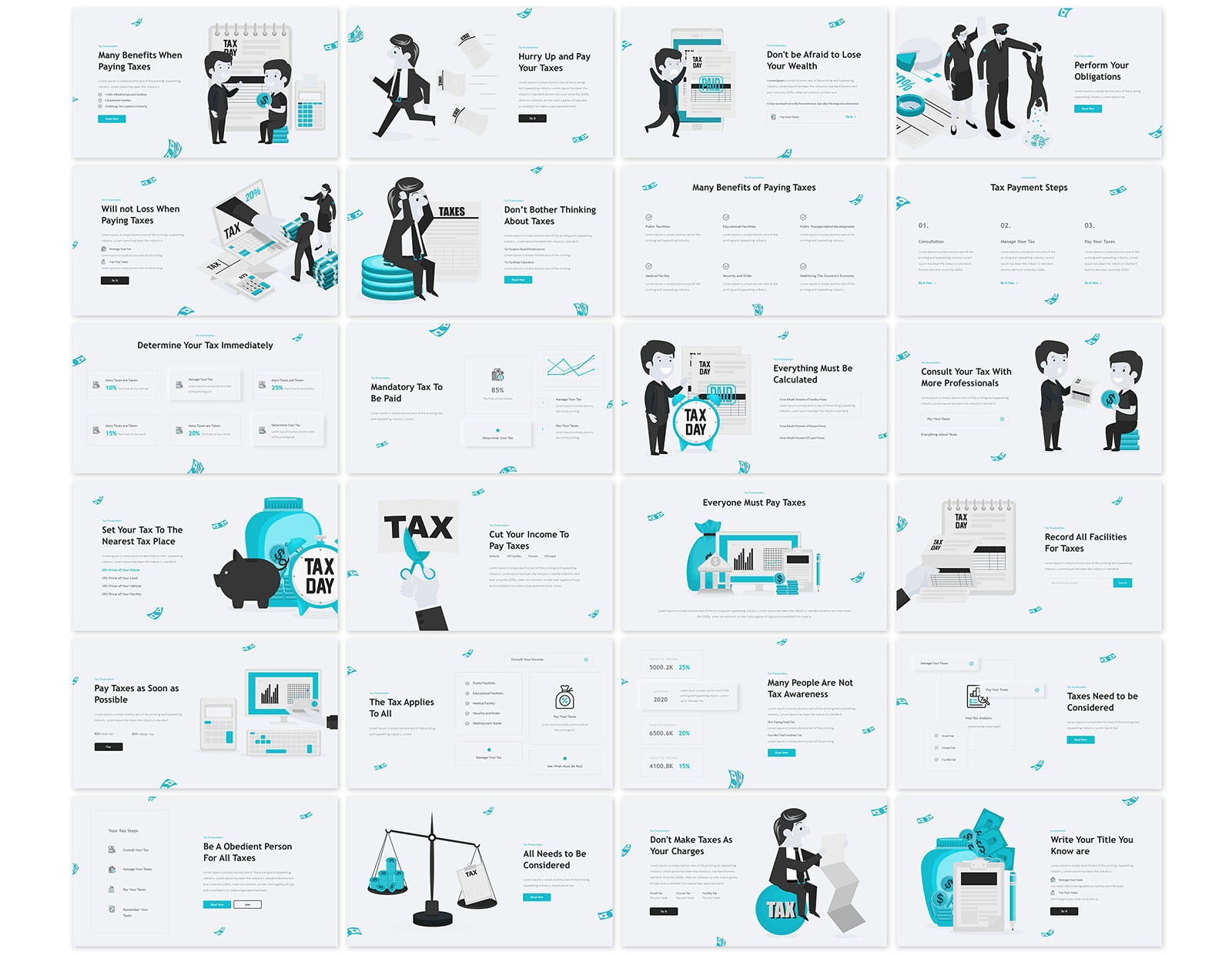 Tax Presentation PowerPoint template - TemplateMonster