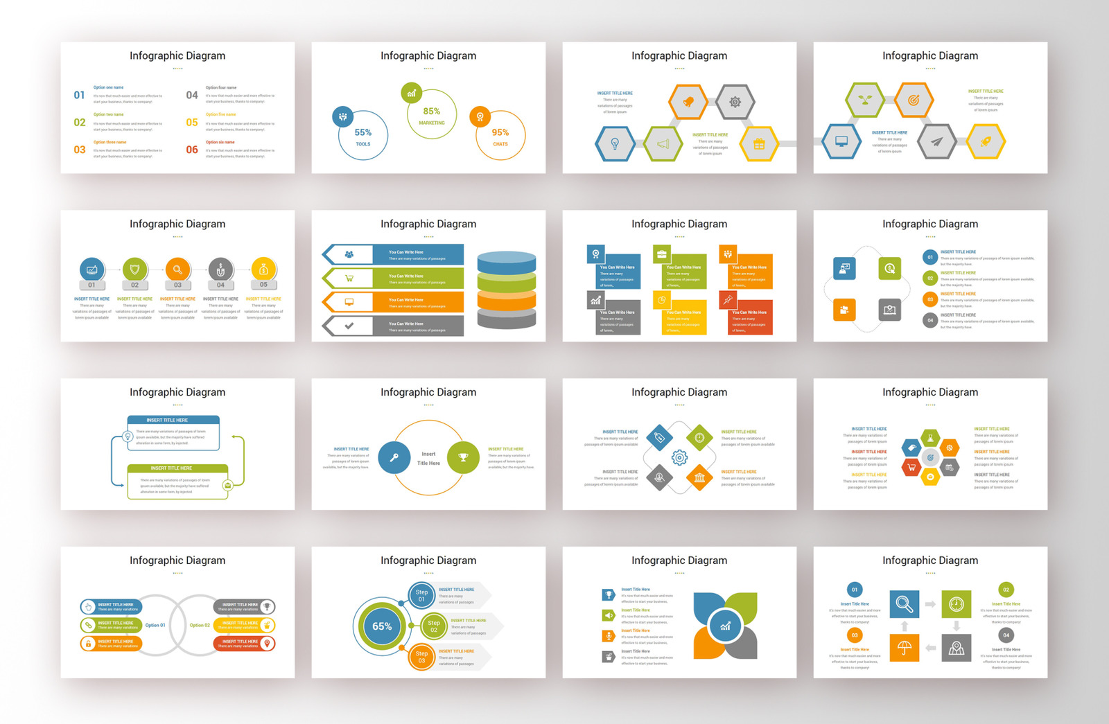 InfografikDiagramme PowerPointVorlage TemplateMonster