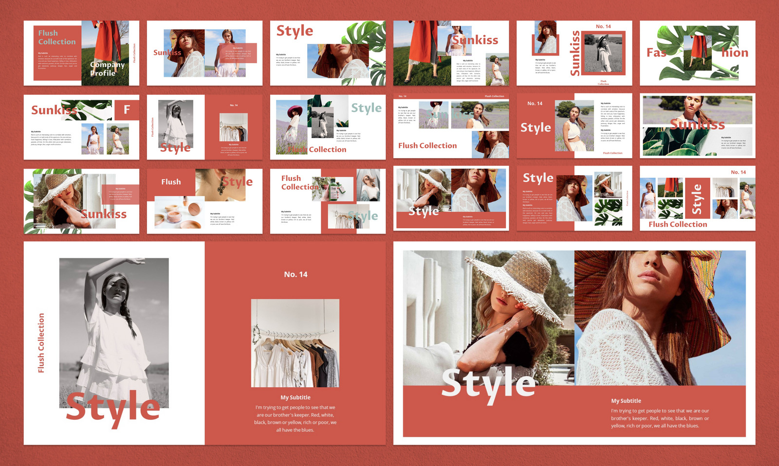 FLUSH PowerPoint template #92222 - TemplateMonster