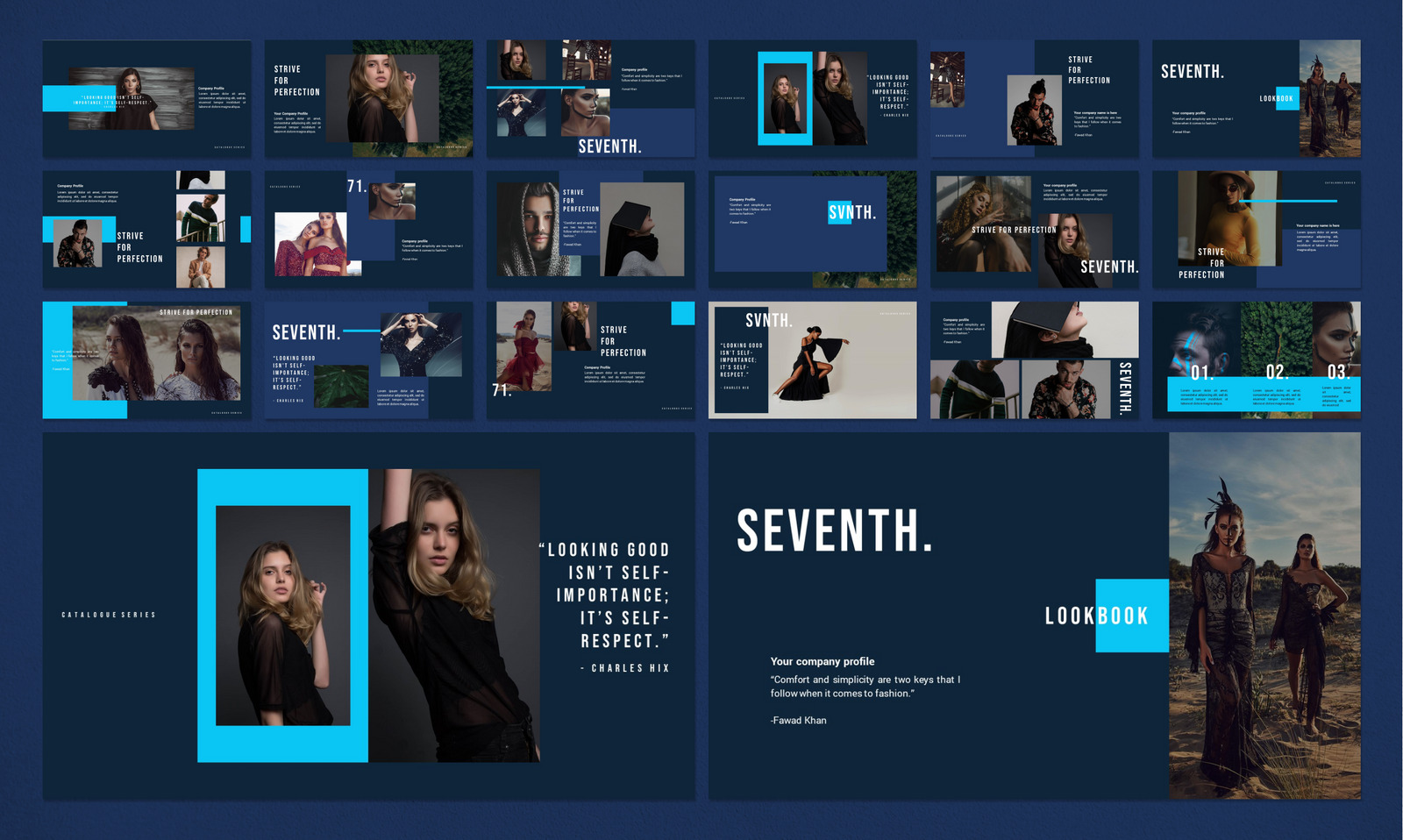 SEVENTH PowerPoint template #92213 - TemplateMonster