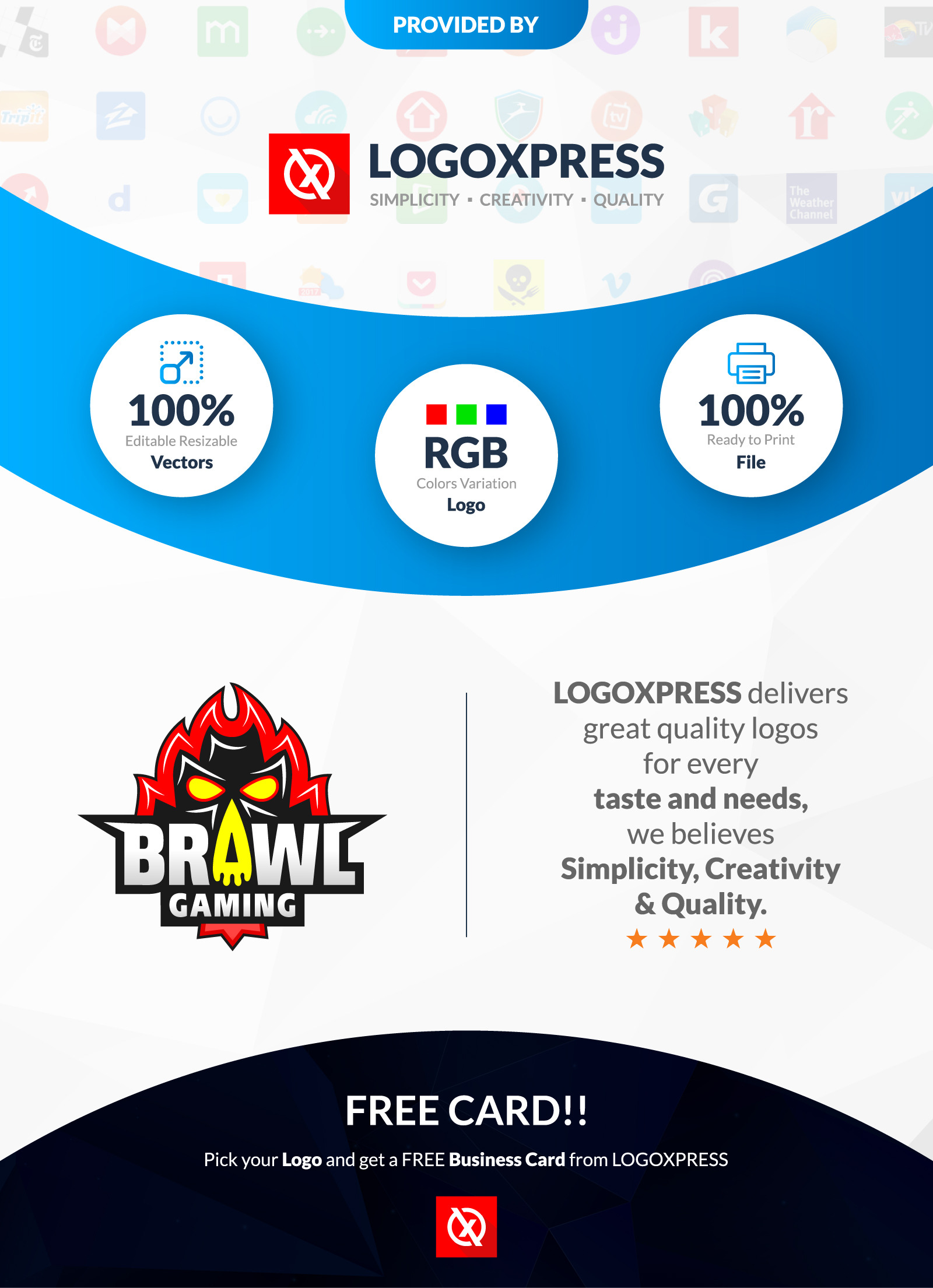 Crazy Brawl Skull Gaming Logo Design - TemplateMonster