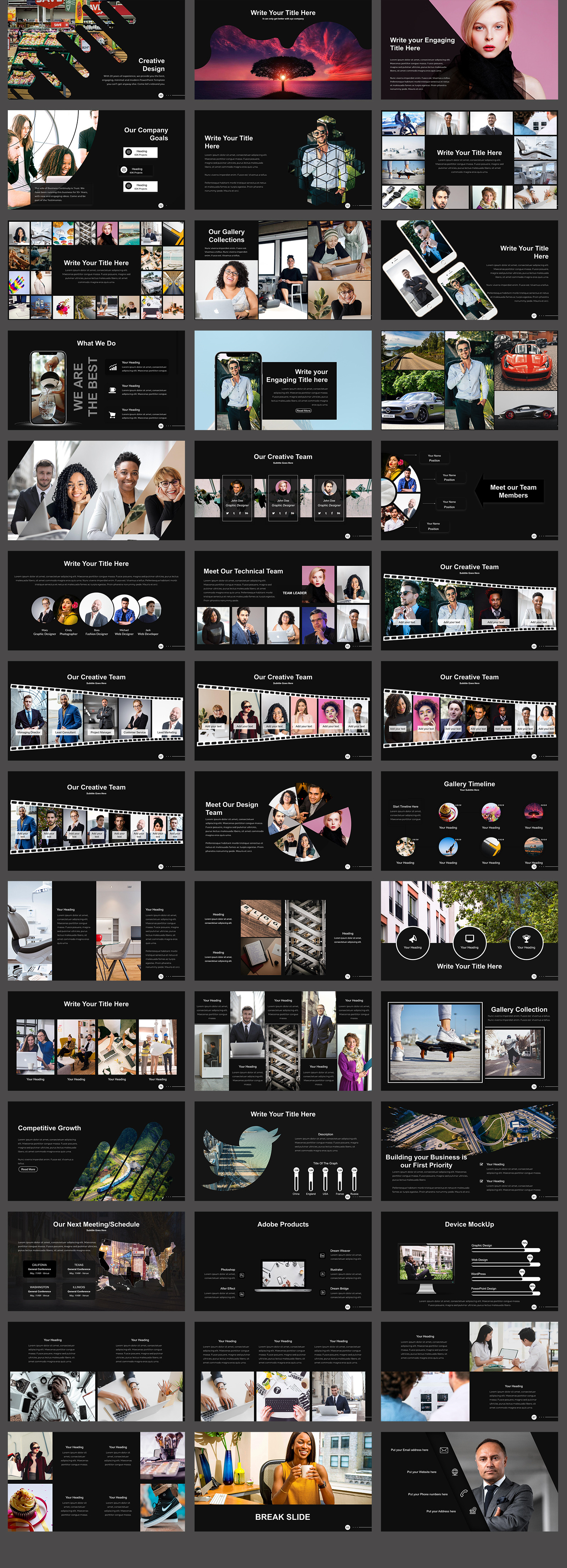 Photo Slide PowerPoint template 123351 TemplateMonster