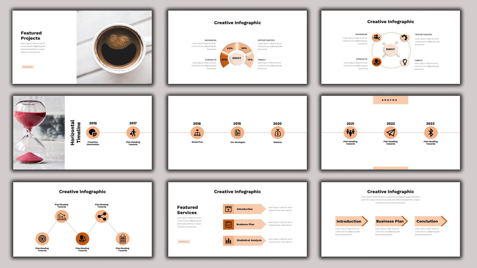 Presentation Bundle Pack 3 in 1 PowerPoint template