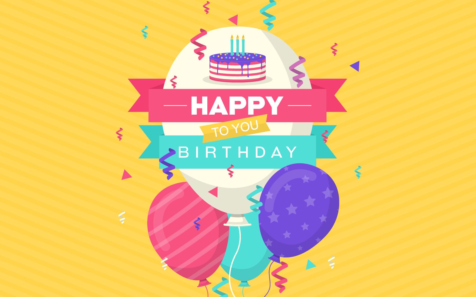 Birthday Party Banner Background #137787 TemplateMonster