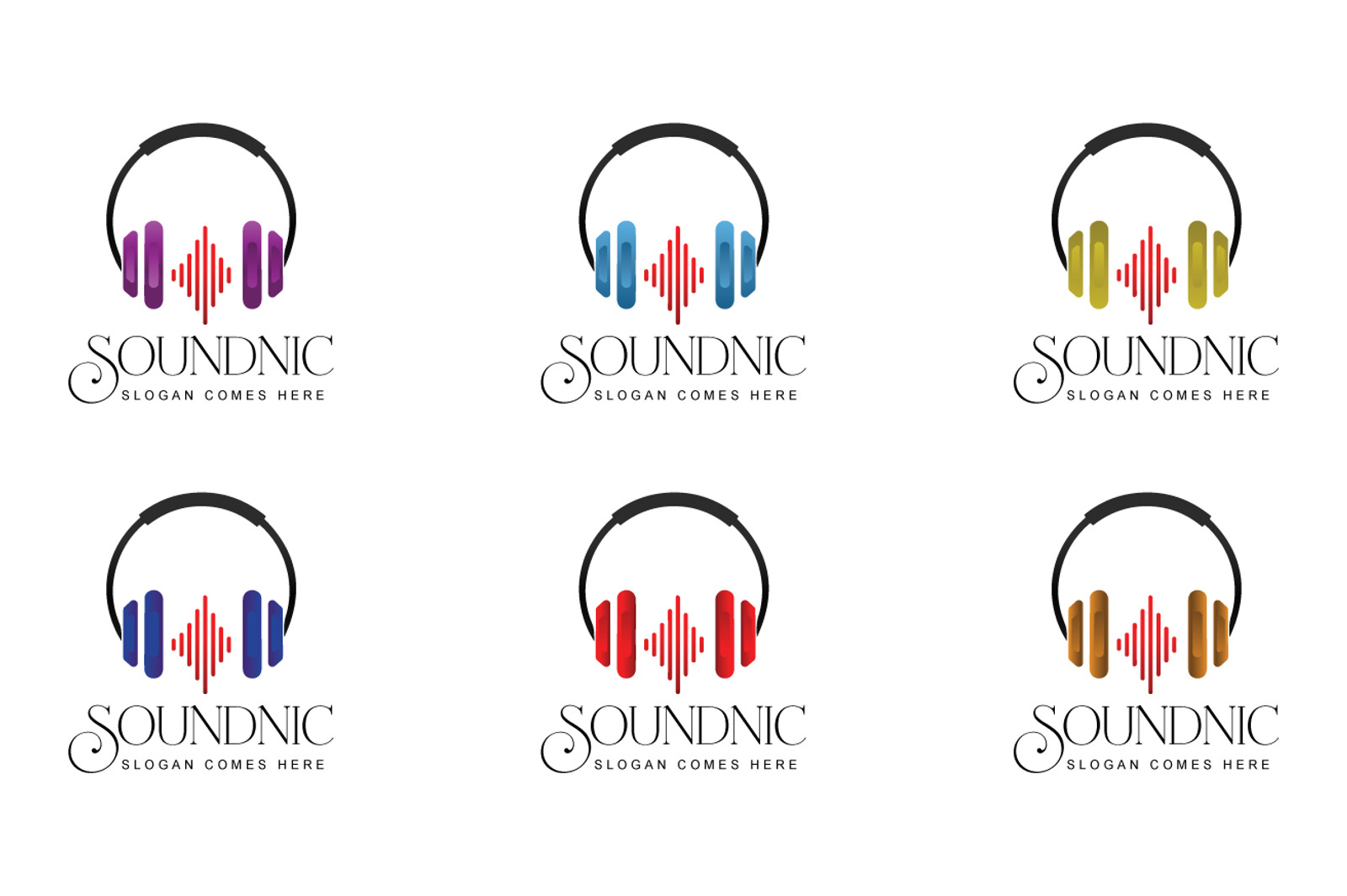 Soundic Logo Template #123260 - TemplateMonster
