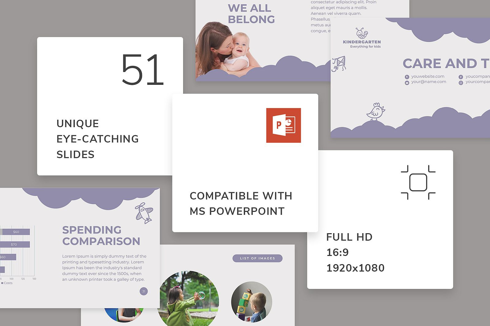 Kindergarten Presentation PowerPoint template