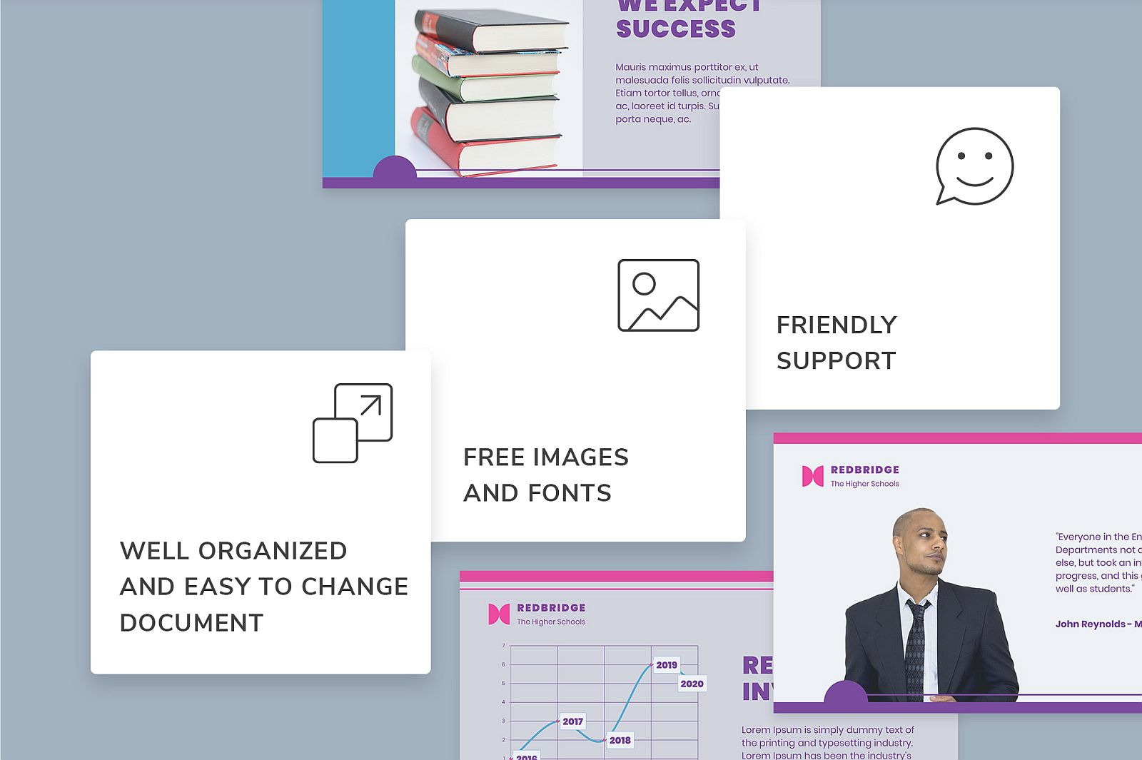 Education Presentation PowerPoint template - TemplateMonster