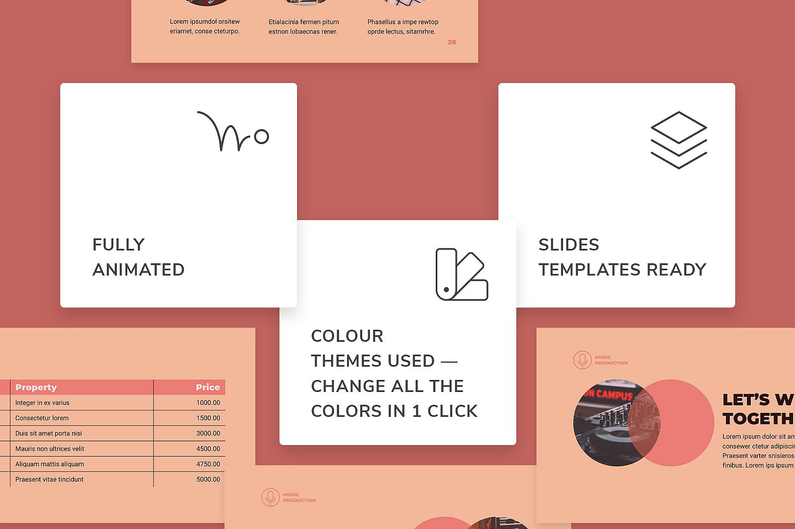 Music Production Presentation Powerpoint Template