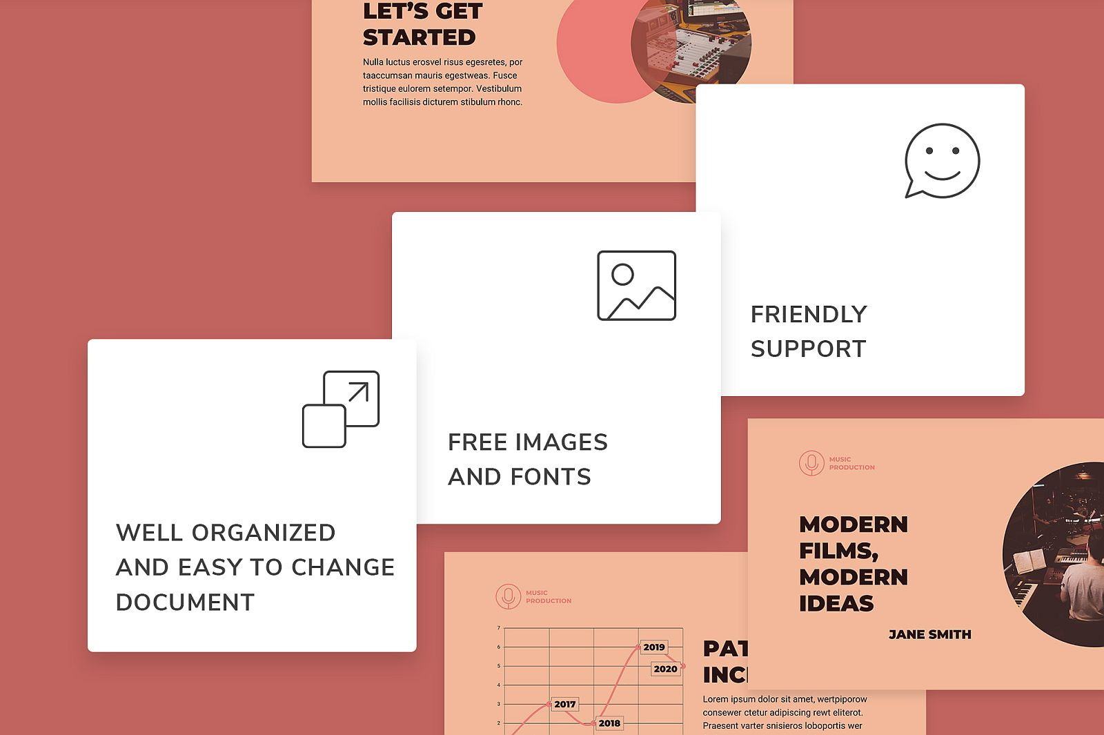 Music Production Presentation Powerpoint Template