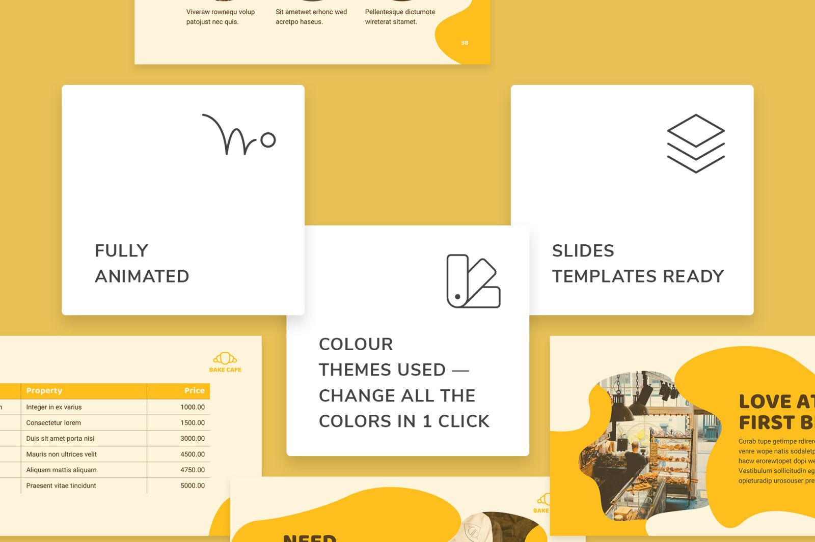 Bakery Cafe Presentation Powerpoint Template