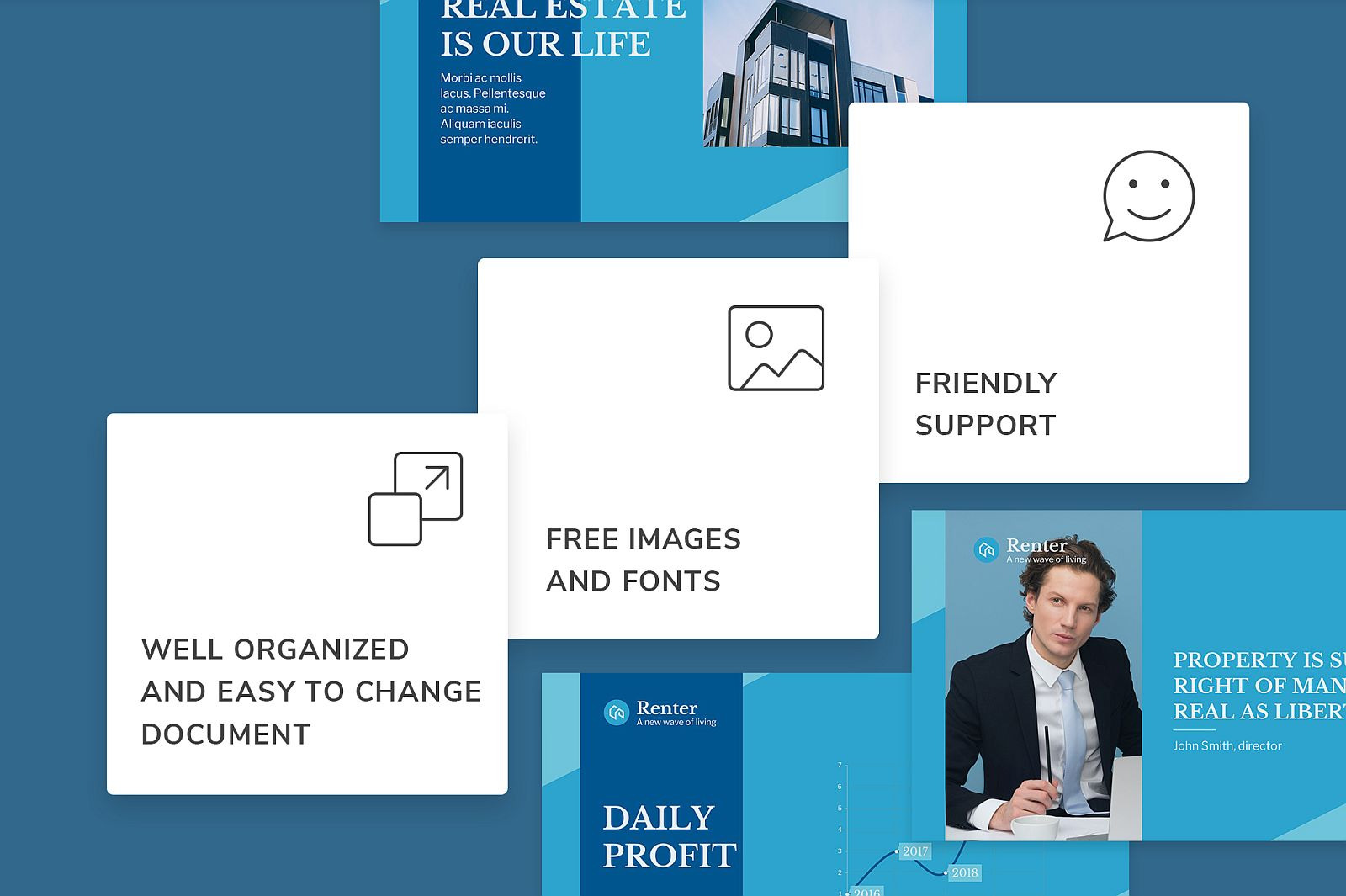 Vacation Rental Presentation Powerpoint Template