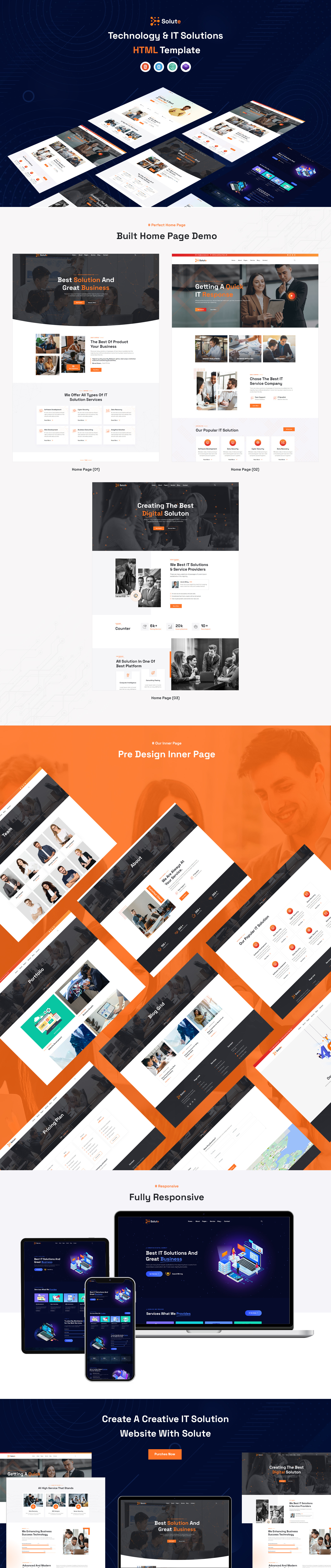 Solute - Technology & IT Solutions HTML5 Template