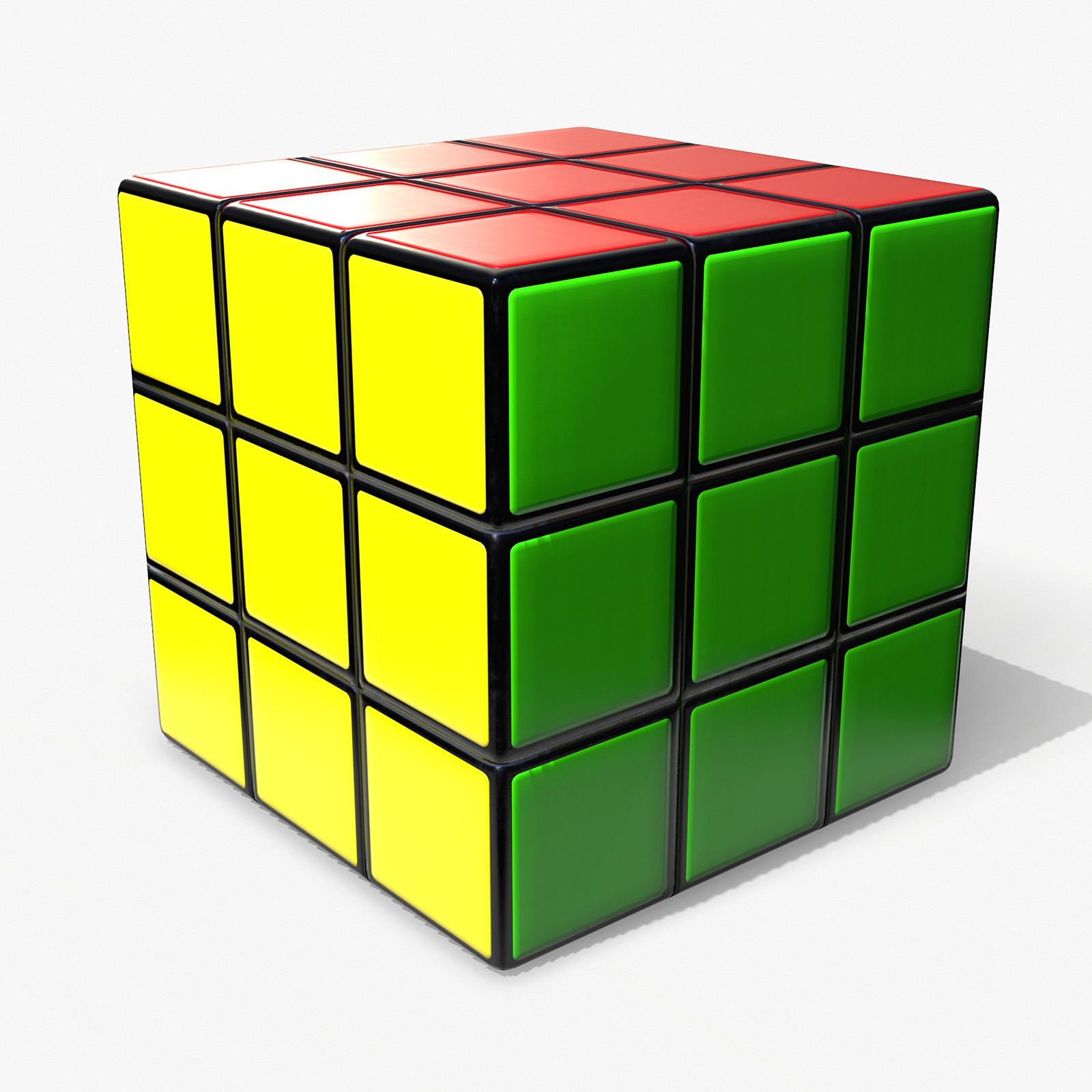 Rubik's Cube Low Poly 3d Model #184817 - TemplateMonster