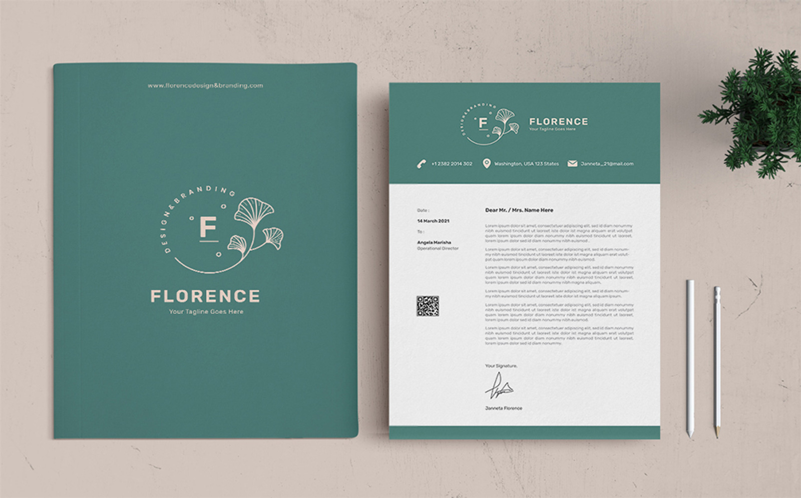 Florence Stationery Corporate identity template