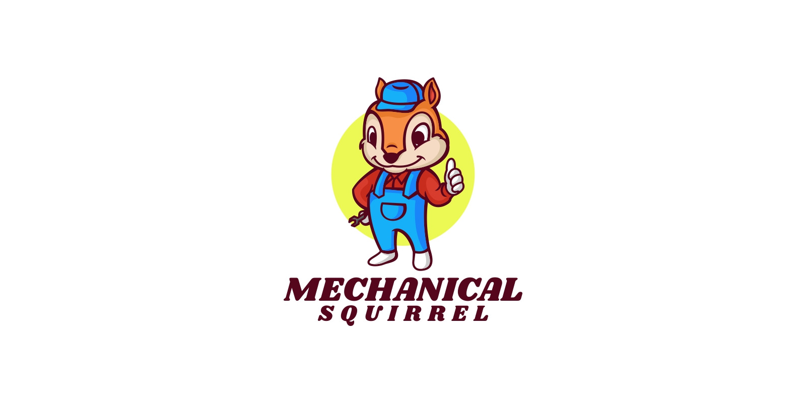 Mechanical Squirrel Cartoon Logo #225153 - TemplateMonster