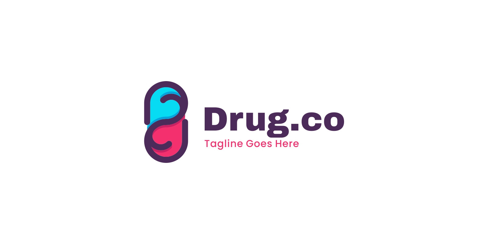 Drug Simple Mascot Logo Design 296313 TemplateMonster