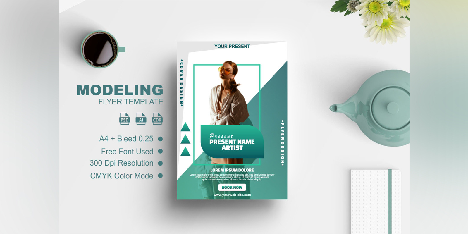 Fashion Model Flyer Template #278595 - TemplateMonster