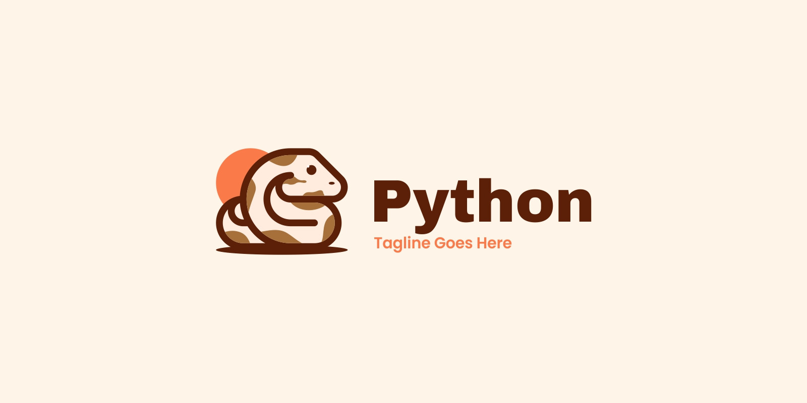 Python Simple Mascot Logo #279370 - TemplateMonster
