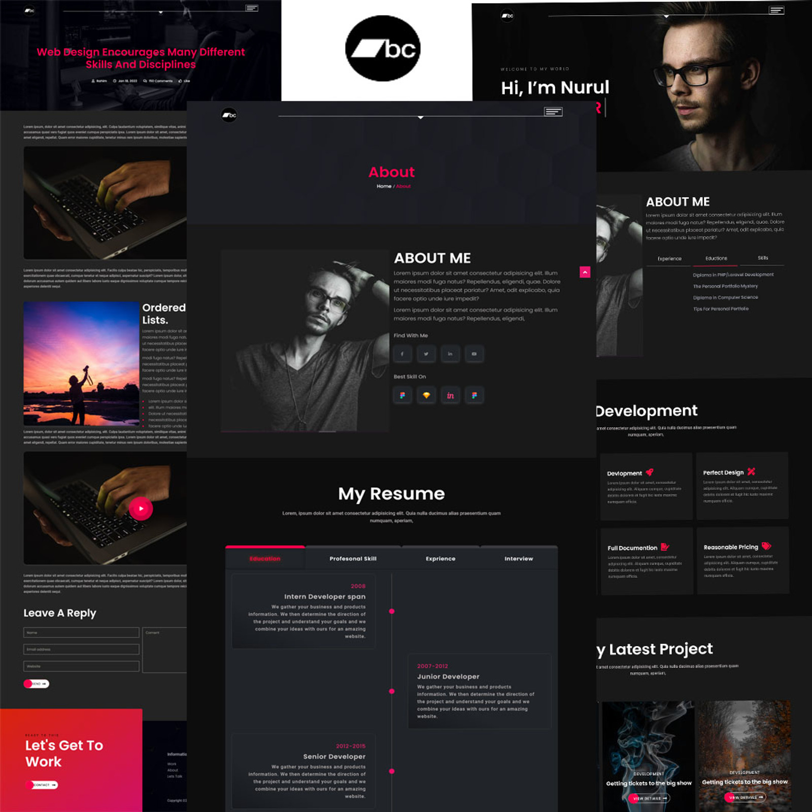 Avas Personal Portfolio HTML Template - TemplateMonster