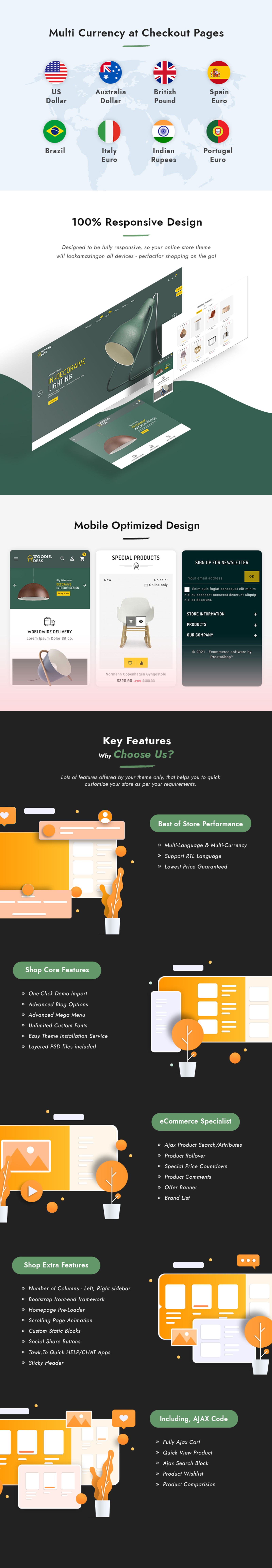 Woodie Desk Theme for Online furniture & home Decor Store