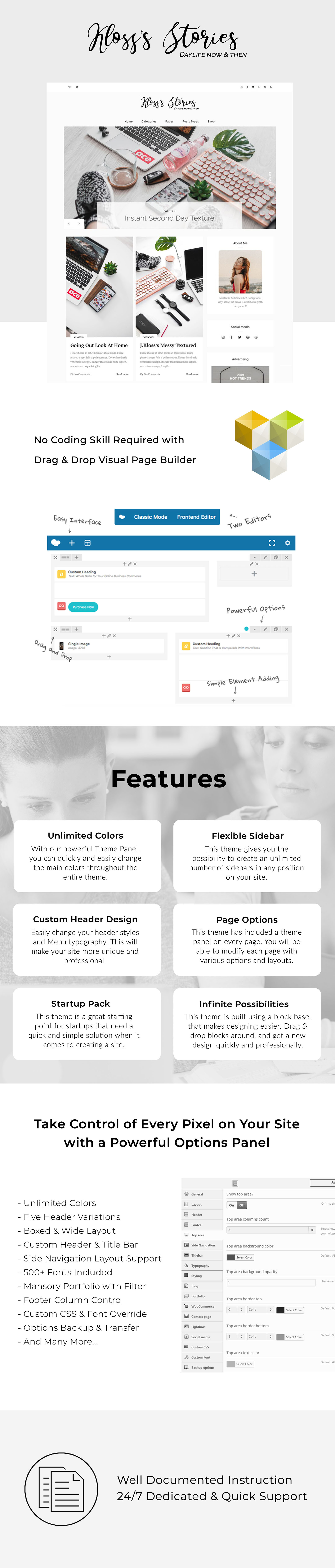 Kloss - Elegant WordPress Blog Theme - TemplateMonster