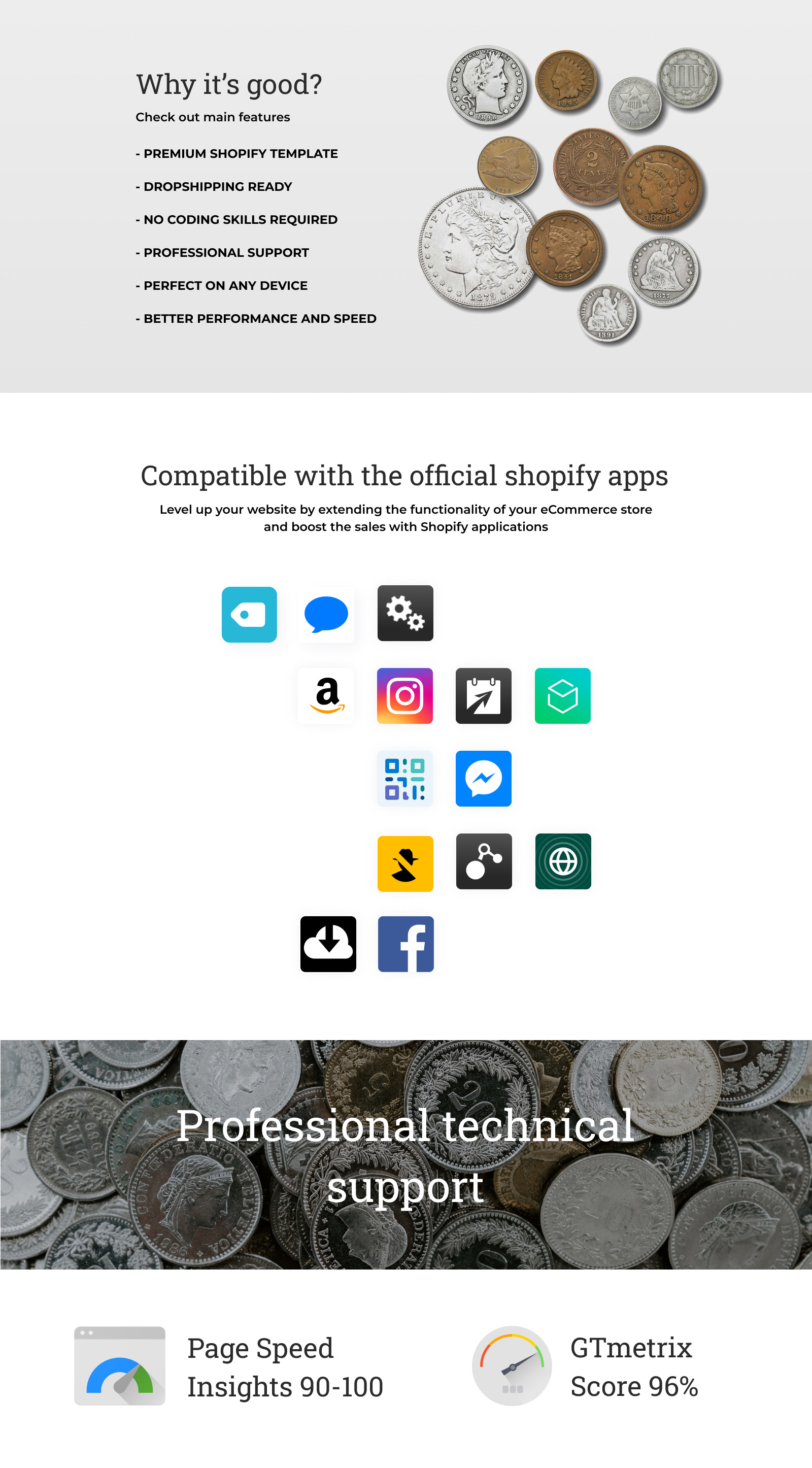CoinsStore - Collectible Coins & Supplies Shopify 2.0 Theme