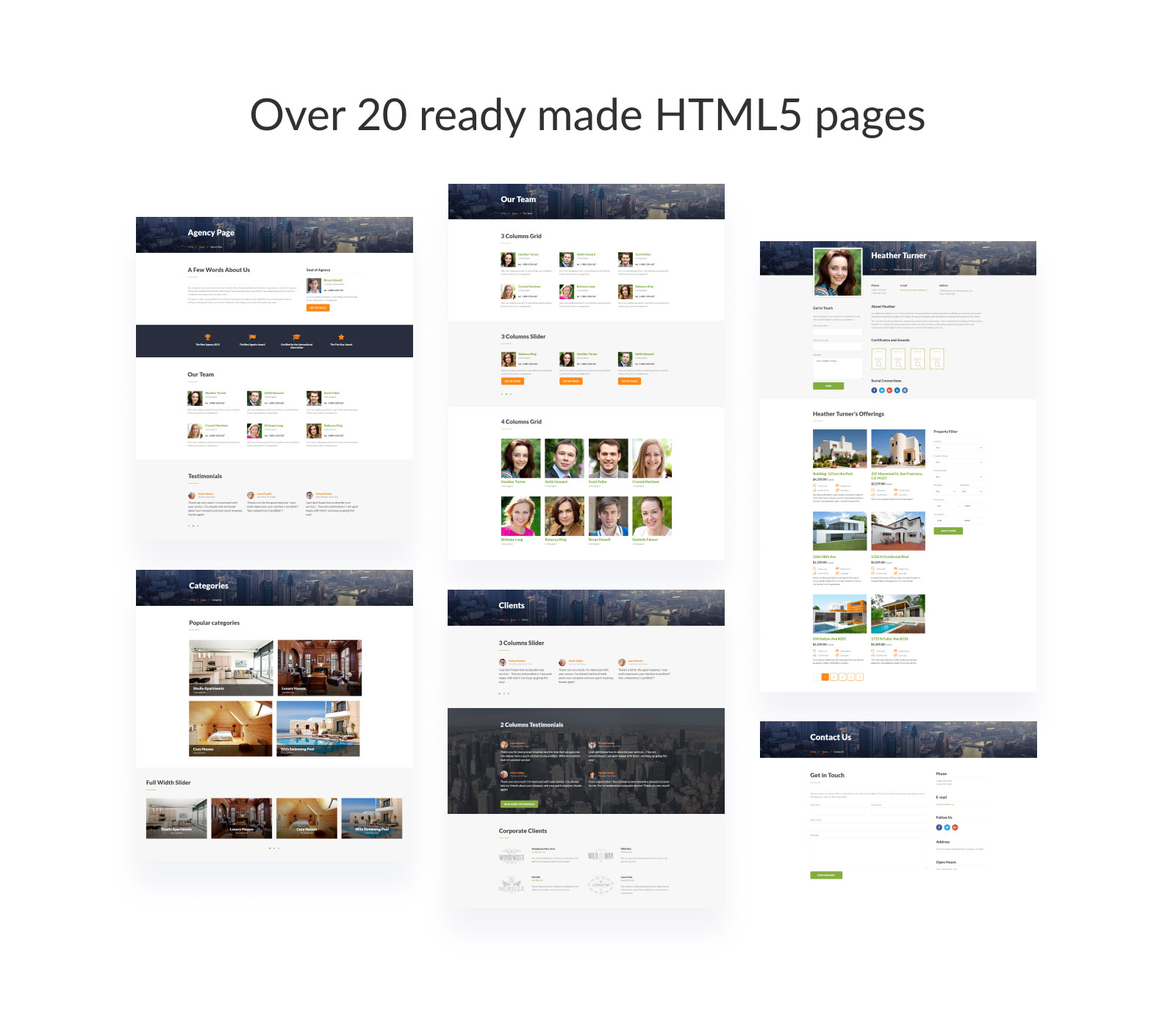 RealHouse - Real Estate Multipage HTML5 Website Template