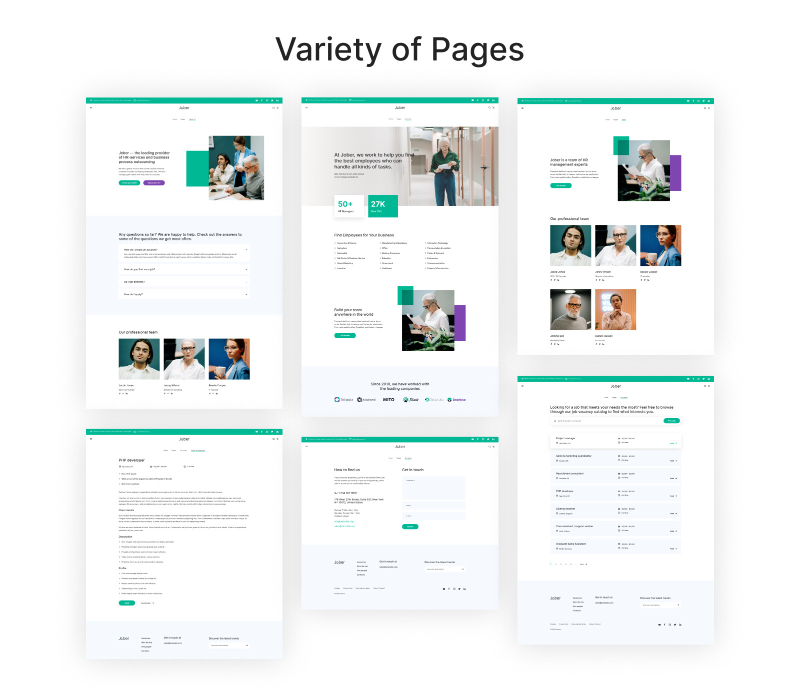 Jober - Recruitment Agency HTML5 Website Template
