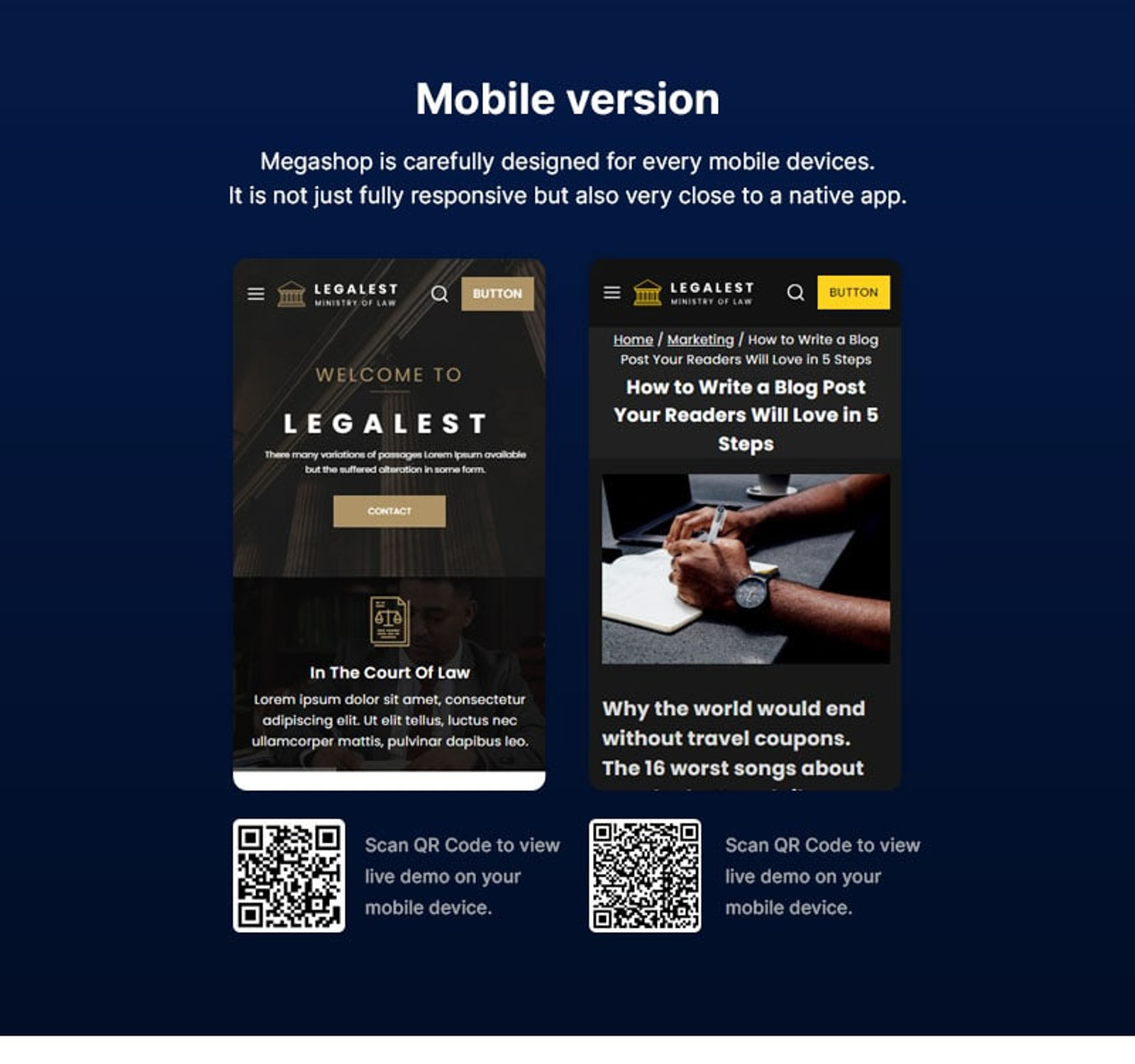 Legalest Lawyer and Law Firm WordPress Theme