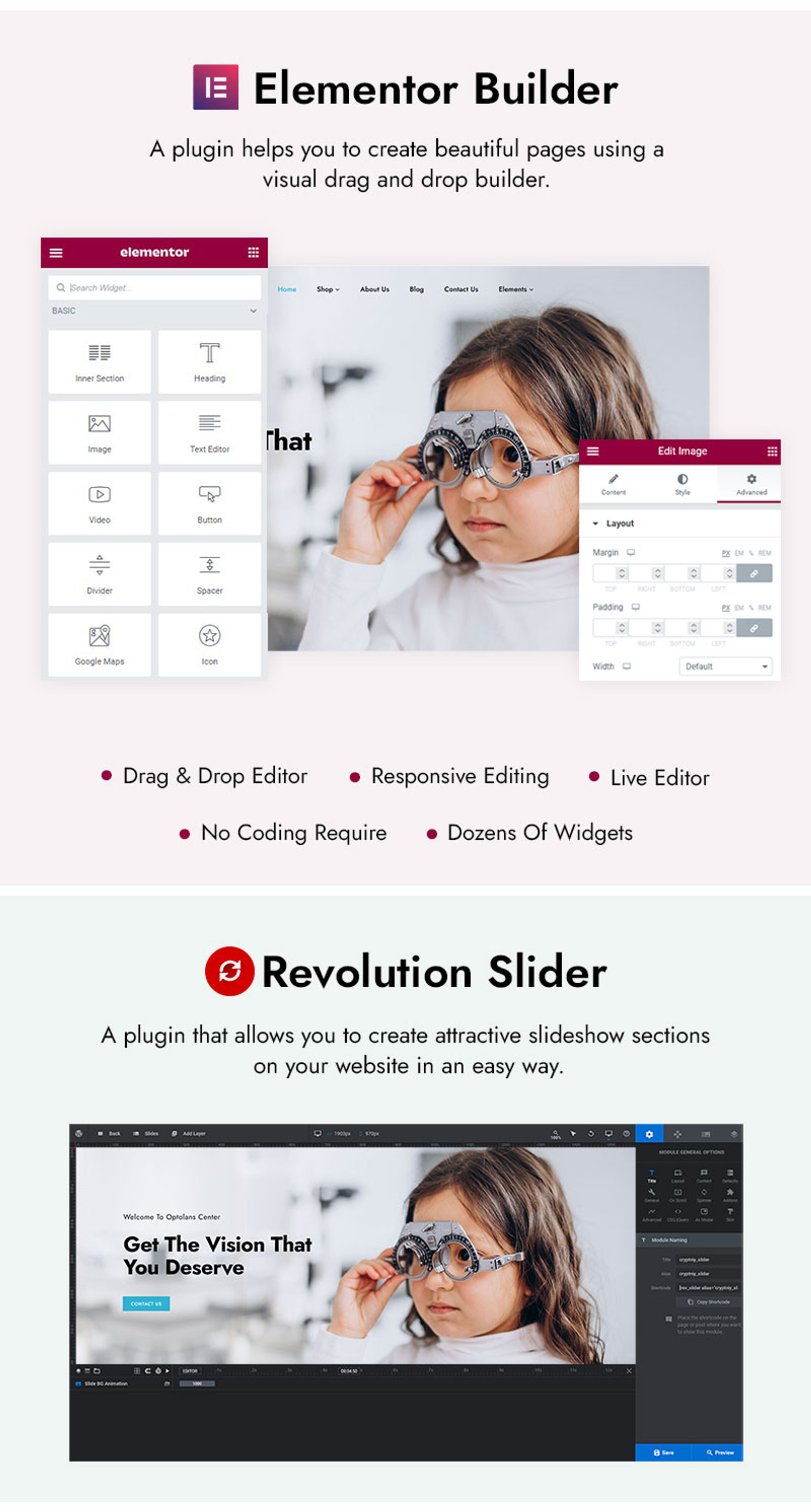 Optolans - Optical and Eye Care Clinic Elementor WordPress Responsive Theme