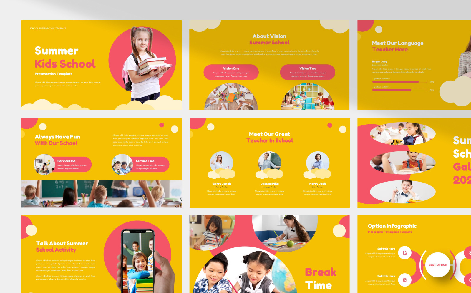 Summer School Presentation Template #331714 - TemplateMonster